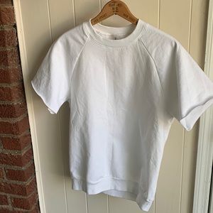 American Apparel fleece short sleeve crew neck.